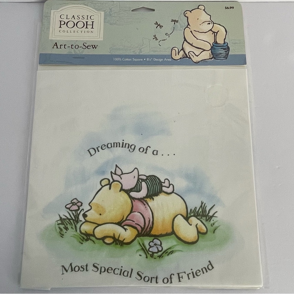 Art To Sew Disney Classic Pooh Quilt Craft 3 Squares Pooh Baby Cross Stitch Book - Picture 3 of 15